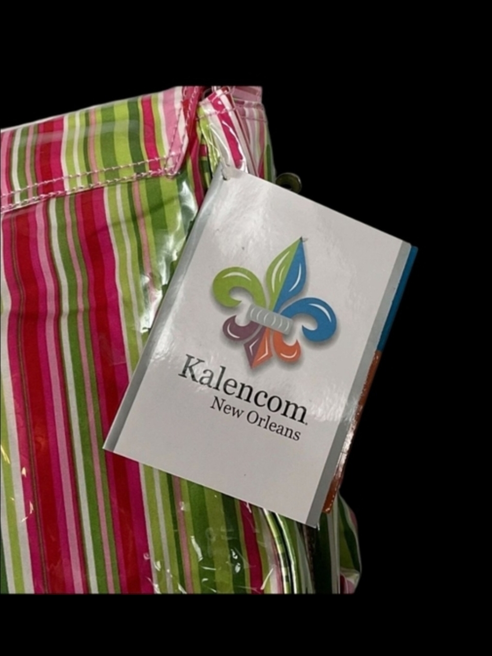 Kalencom Striped Pink & Green Baby Bag - Picture 7 of 10